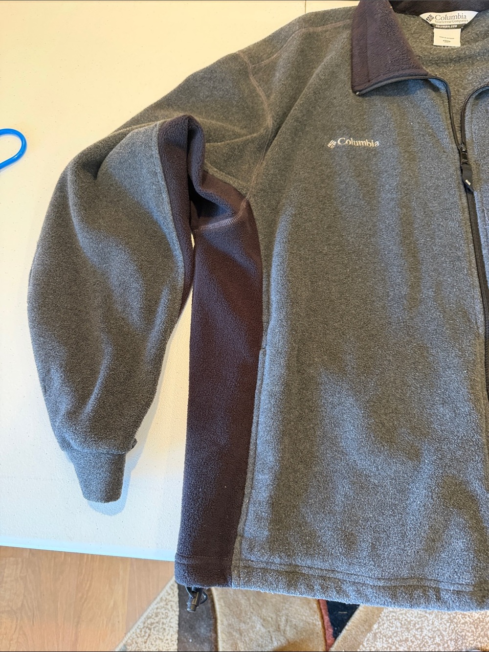 Columbia Grey Full-Zip Fleece Jacket - Picture 2 of 4
